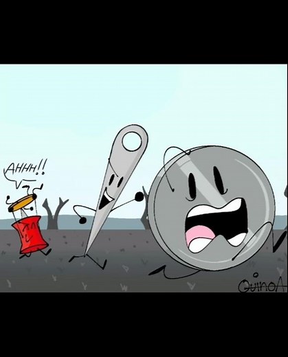 Coiny, Pin, Needle, And Nickel [BFDI Comic]