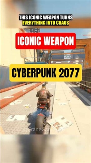 One Iconic Weapon You Shouldn't Miss #cyberpunk2077 #shorts
