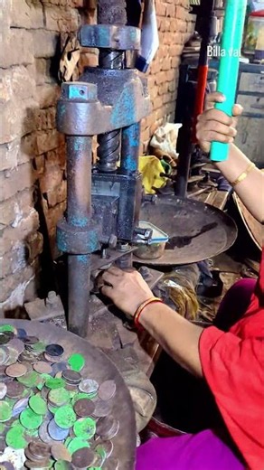 "Eco-Friendly Iron Washer Production by Hand-Operated Machine | Traditional Skills"