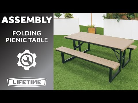 Lifetime 6-Foot Folding Picnic Table | Lifetime Assembly Video
