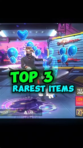 Top 3 rarest item 💎🔥 #freefire #freefireshorts #feedshorts #viral #raistar #trendingshorts #nonstop