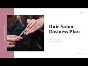 Hair Salon Business Plan PowerPoint Template by mslides