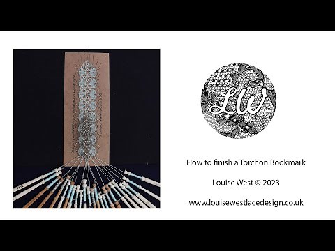 How to finish a Torchon bookmark in bobbin lace
