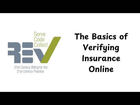 The Basics of Verifying Insurance Online (Availity)