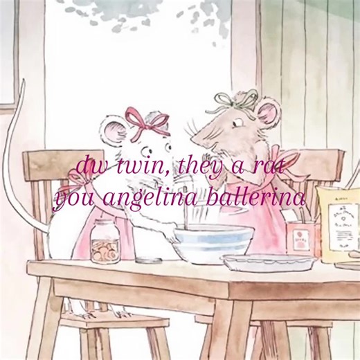 angelina ballerina would not concern herself with a jealous rat #girlhood #angelinaballerina #pink #fyp