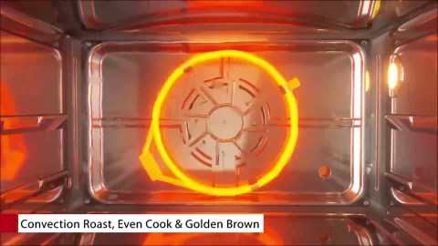 TOSHIBA 6-IN-1 Compact Steam Oven, Combi Oven Countertop with Convection Steam & Bake, Ferment, Air Fryer, Slow Cook, Smart APP Control, 36 Preset Menus and Steam Cleaning, 20L