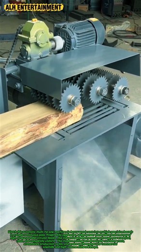 Automatic Multi-Rip Saw Machine | High-Speed Precision Gang Ripping Tech #shorts