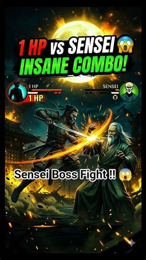 1 HP vs SENSEI 😱 #shorts #youtubeshorts ‪@MrBeast‬