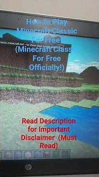 How to Play Minecraft Free Classic Edition For Free! #shortsfeed #minecraft #minecraftTutorial