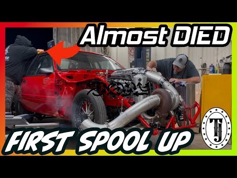Turbocharged SBF // First Spool up attempt // Methanol fumes got him!