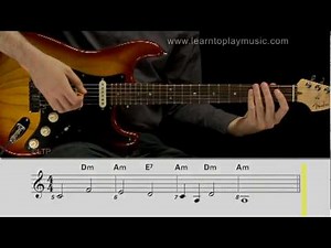 Progressive Guitar Method: Notes, Chords and Rhythms: Lesson example