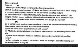 Science projectProject-1. (A)Observe your surroundings and an... | Filo