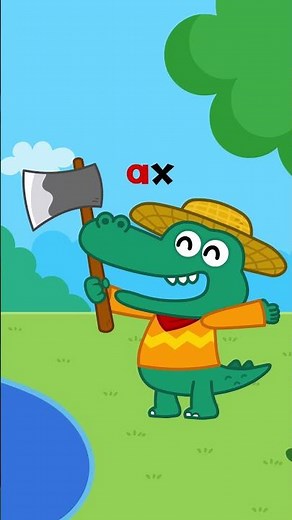 Phonics Song Letter A | #shorts | Short a words: alligator, ax, apple, ant | Little Fox