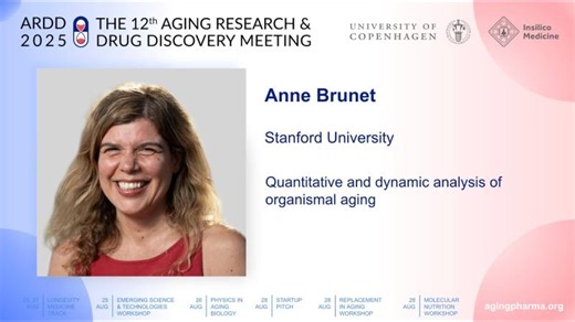 Anne Brunet at ARDD2025: Quantitative and dynamic analysis of organismal aging | Aging Research Drug Discovery Meeting