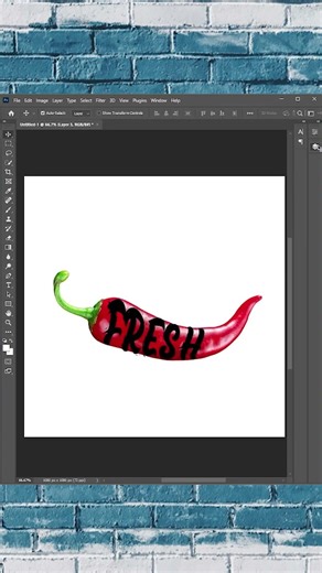 Spicy Chilli Text Effect in Photoshop | Text Manipulation Tutorial #ChilliText #photoshopshorts