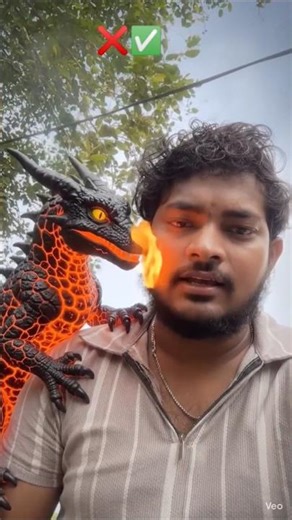 “Real Ya Fake? Lava Dragon Mere Upar Baitha Hai 😳🔥”🤯🌋🔥👽#anime #animation #shorts