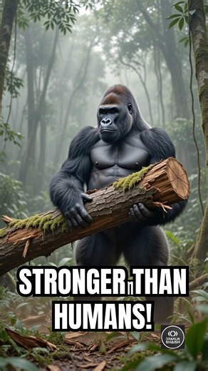 🦍 Gorillas Are 10 Times Stronger Than Humans! #shorts
