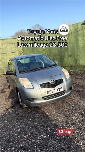 Toyota Yaris TR Very good condition -HPI clear -Automatic -2 Owners -Petrol 1.3L -Ulez Free -Full service history Mileage: 28.300 Price: £4500 Welcome for any viewings & Test Drive… #toyota #toyotayaris #yaris #forsale #carsale