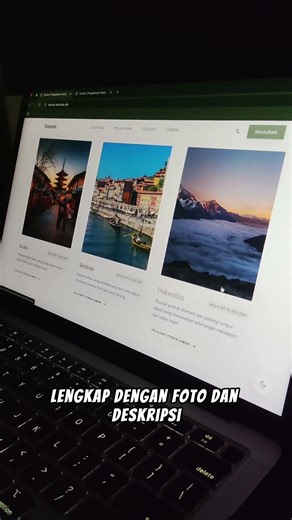 Website travel elegant dan modern #webdevelopment