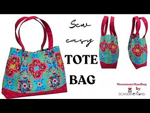 FREE SEWING PATTERN. How to sew a bag with no zipper. Easy!