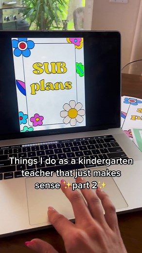 Digital Kindergarten Teacher Sub Plan Template