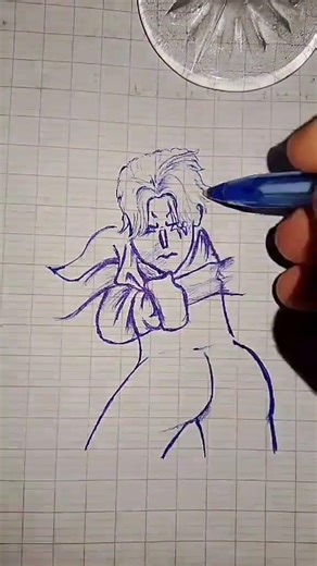 How to draw Shanks | tutorial for beginners #art #رسم_سهل #anime #shanks #pendrawing