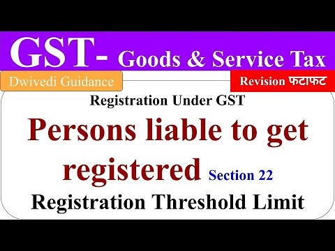 Persons liable to get registered, gst registration threshold limit, registration under gst, bcom, ca