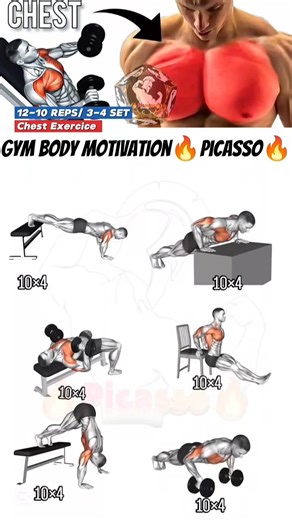 6 Powerfull Inner Chest Workout to Transform Upper Body| #workout #chestworkout