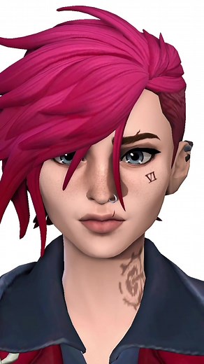 Creating Arcane Vi in Sims 4: Patreon Page in Bio
