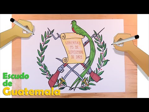 Aprende a dibujar el Escudo Nacional de Guatemala