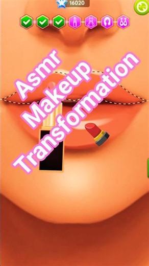 Asmr Makeup Animation Tutorial 💄#asmr #shortsforgoal #Makeup