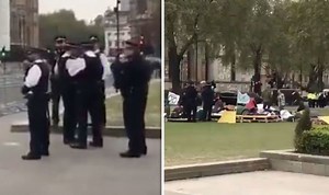 Parliament Square LOCKED DOWN ahead of Extinction Rebellion protest