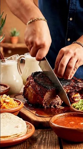 Mexican Camel Roast 🌮🔥 Big Piece with Rice, Tortillas & Horchata | Hacienda Feast