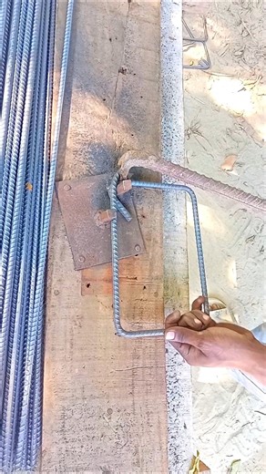 Stirrup Making Process in Columns #stirrups #construction #shorts