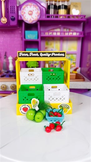 Setting Up Mini fruits Stand #shorts #shortsfeed