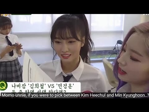 TWICE (트와이스) MOMO AND HEECHUL (SUPER JUNIOR) - CUTE MOMENTS COMPILATION.