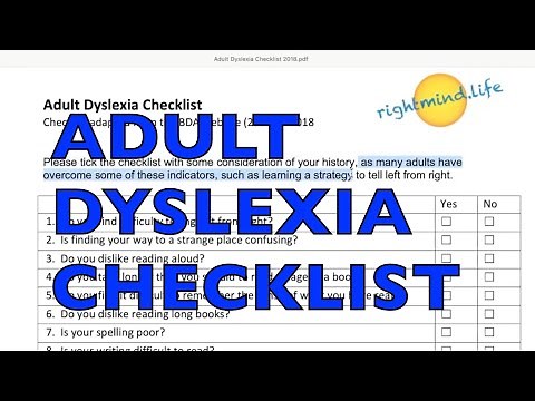 Adult Dyslexia Test
