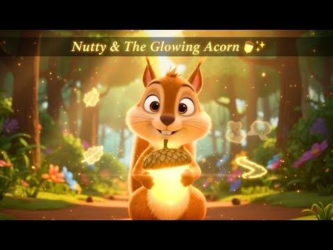 Nutty & The Glowing Acorn 🌰✨ | Full Pixar-Style Short Film (Emotional Forest Adventure)