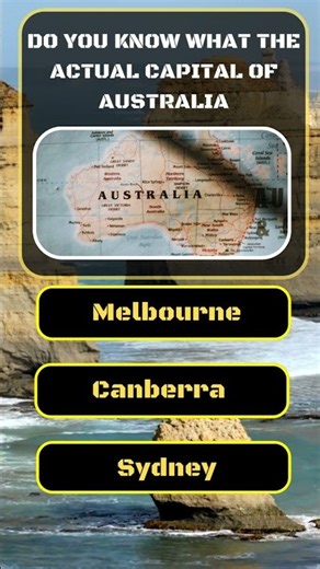 Most People Think It's Sydney... But What's Australia's REAL Capital? 🤯 #Shorts