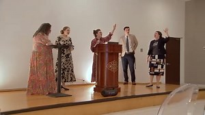 Southeast Houston church holds service in new space after 2-alarm fire destroys building