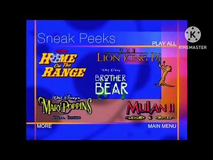 Sneak Peeks Menu from Sleeping Beauty: 45th Anniversary Edition 2004 DVD (What if?)
