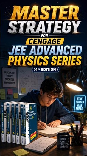 Master Strategy For Cengage JEE Physics Preparation | BM Sharma # #jeeadvanced #jeemain2027
