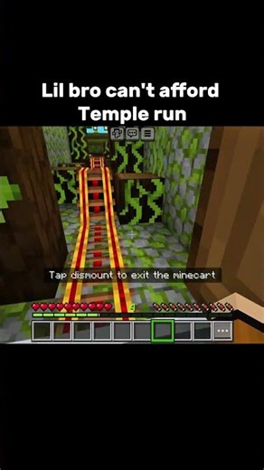 Bro I can't afford Temple run #cuphead #minecraft