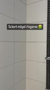 Det blir lätt mögel i fogarna i fuktiga badrum. Detta tas enkelt bort med bikarbonatpasta och en gammal tandborste! 💫 DU BEHÖVER: • Bikarbonatpasta (2 delar bikarbonat, 1 del vatten) • En gammal tandborste GÖR SÅ HÄR: 1. Doppa tandborsten i bikarbonatpastan och gnugga över fogarna. 2. Skölj med vatten. 5. Klart! ✨ Undvik att nytt mögel uppstår genom att kontrollera att ventilationen i badrummet fungerar som den ska och försök att ta för vana att skrapa väggarna med fönsterskrapa ef