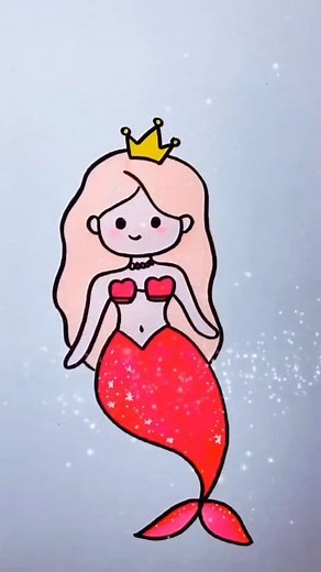 11K views · 97 reactions | Beautiful mermaid 隆‍♀️ drawing tutorial  . #christmasgifts #creative #explorepage #easydrawingtutorial #mermaid #fbreelsfypシ゚viralシ | Easy drawing for kids24 | Facebook