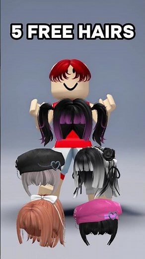 5 FREE HAIRS! #robloxshorts