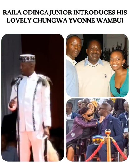 Nairobi_Juice on Instagram: "Raila Odinga Junior introduces his lovely Chungwa Yvonne Wambui"