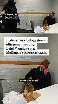 Prosecutors Release Footage From Luigi Mangione’s Arrest