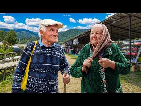 Happy Old Age of an Elderly Couple with a Big Heart Living in Mountains Far From Civilization
