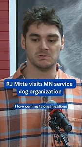 RJ Mitte visits Minnesota service dog organization